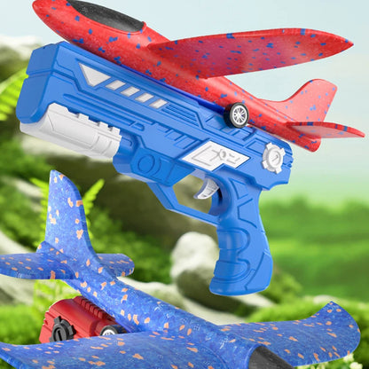 Children's Foam Ejection Airplane – Fun Outdoor Flying Toy for Kids & Family Play