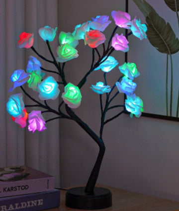 Rose Flower Tree Table Lamp | USB Fairy Night Light for Wedding, Valentine & Christmas Gifts