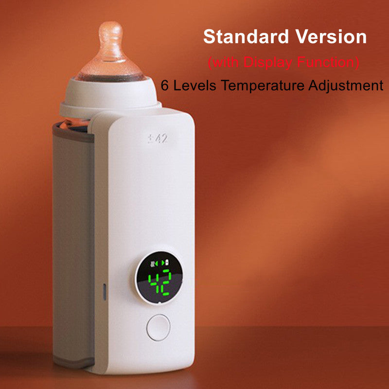 Portable Wireless Baby Bottle Warmer – USB Rechargeable, Constant Temperature Heating Bag