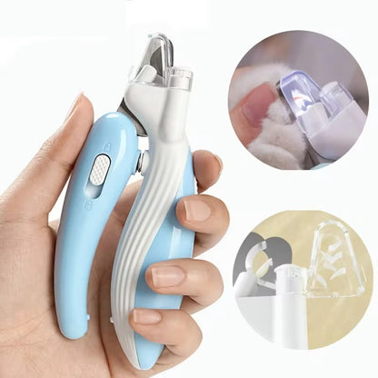 LED Electric Pet Nail Clippers – Dog & Cat Nail Grinder with LED Light for Safe Grooming