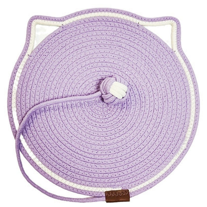 Braided Cotton Cat Scratching Mat – Washable, Non-Slip & Durable Pet Pad