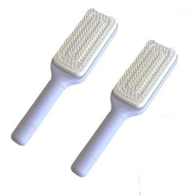 4-in-1 Self-Cleaning Hair Brush | Anti-Static Scalp Massage Comb with Rotating & Lifting Design