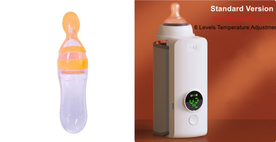 Portable Wireless Baby Bottle Warmer – USB Rechargeable, Constant Temperature Heating Bag