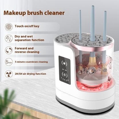 Electric Makeup Brush Cleaner – Rechargeable Automatic Cleaning Tool & Stand for Brushes